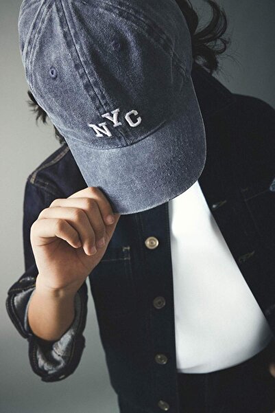 DeFacto Nakışlı Jean Cap Şapka Erkek Çocuk D5313A825SM