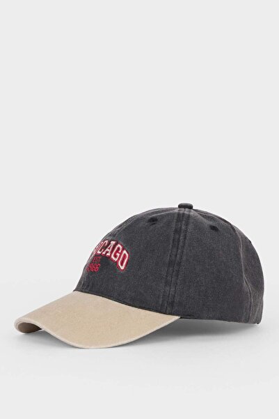 DeFacto Embroidered Jean Cap Hat for Boys D5315A825Sm