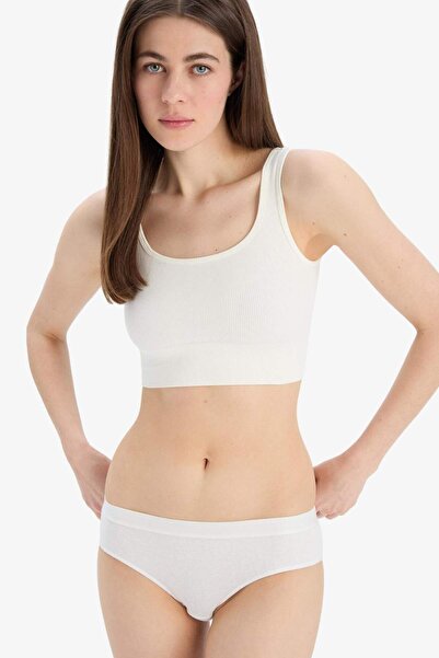 DeFacto Cup-Free Seamless Bustier Bustier Without Pads B0907Ax24Sp