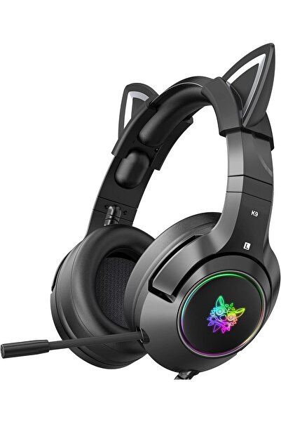 Arabest Cat Ear Gaming Headset with Microphone, LED Backlight, Surround Sound...