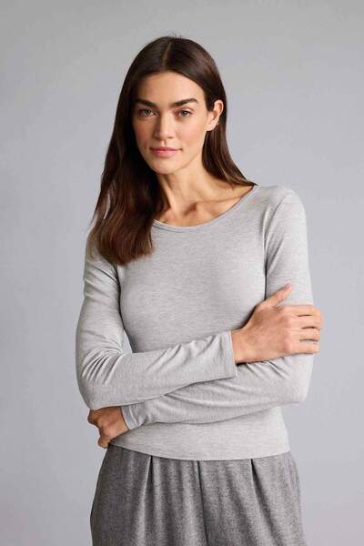 DeFacto guler rotund Top cu mânecă lungă G7664AX26SP