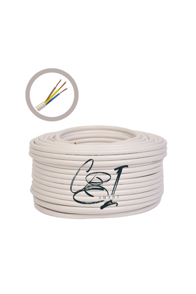 COBI SMART® Flexible copper electrical cable MYYM H05VV-F 3x2.5 mm², 50 m