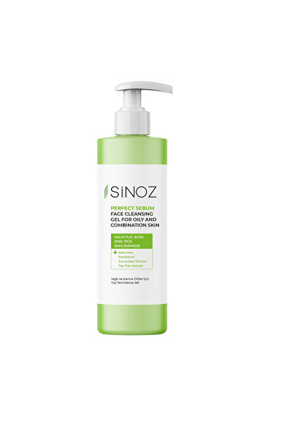 SİNOZ Perfect Sebum Face Cleansing Gel 400 ml – für ölige & Mischhaut mit Sal...
