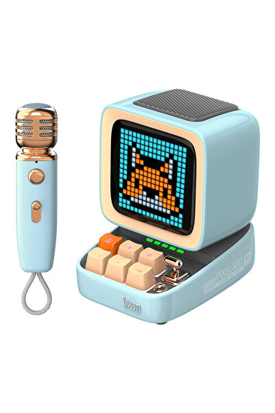 DIVOOM Ditoo 5-Mic Karaoke Mikrofonlu Uyarlanabilir Piksel Ekranlı Bluetooth ...