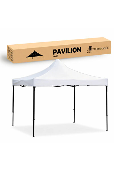 AT Performance Cort tip pavilion 3x3m prelată impermeabil pliabilă structură ...