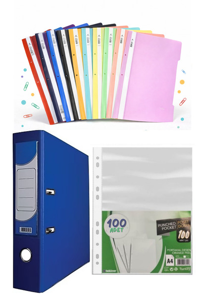 FİYPER Telli Dosya Poşet Dosya Klasör Set