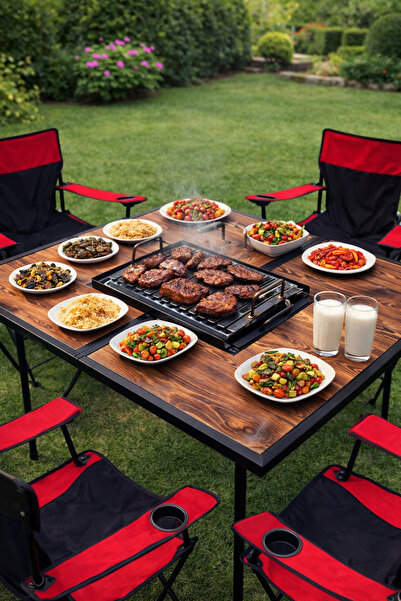 ODUNHERİF06 MANGAL MASA - KATLANABİLİR MANGAL MASA - OCAKBAŞI MASA