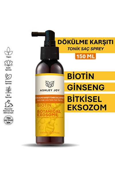ASHLEY JOY Bitkisel Eksozom&Biotin Dökülme Karşıtı Tonik Saç Spreyi-Güçlendir...