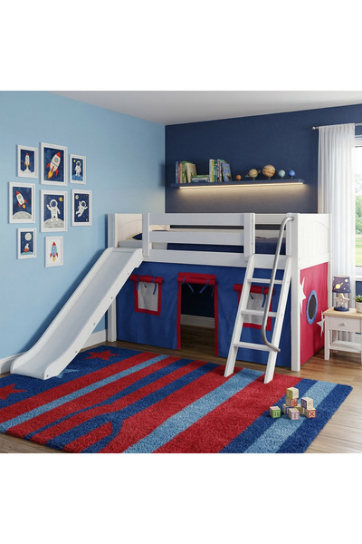 Mubu Ahşap Çocuk Odaları Efe Kaydıraklı Çocuk Odası