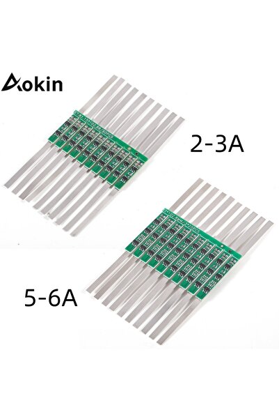 AOKIN 10 قطع 2-3 أمبير 3.7 فولت 10 قطع 1 ثانية 3.7 فولت 3 أمبير/5-6 أمبير ليث...