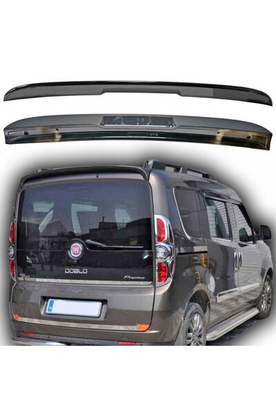 autogp Fiat doblo 2 3 bagaj üstü spoiler siyah boyalı 2010 / 2019