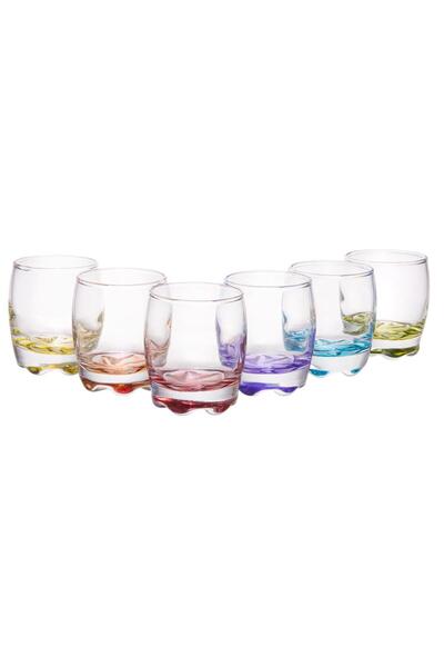 dealshopromania Σετ 6 χρωματιστών ποτηριών 290 ml Ιδανικό για εκδηλώσεις σε β...