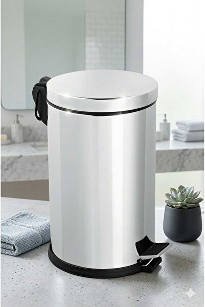 BySevil Paslanmaz Çelik Pedallı Çöp Kovası 16 Litre | Mutfak | Banyo | Ofis |...