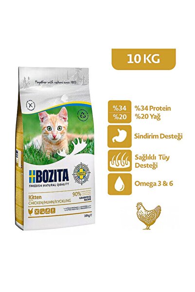 Bozita Feline Kitten Tahılsız Yavru Kedi Maması 10 Kg