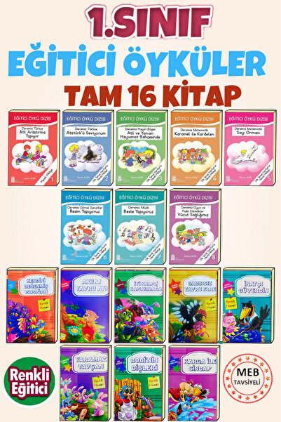 Ata Yayıncılık 1. Sınıf Renkli Eğitici Okumayı Sevdiren Kitap Seti