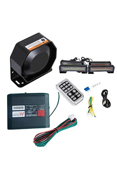 Space 17 flaş fonksiyonlu 300w siren 4 çakarlı kırmızı-mavi-beyaz / SSSR55