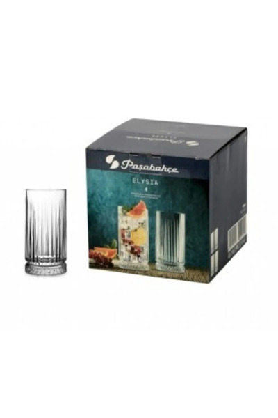 Paşabahçe Έλυσια 520015   - Γνήσια ποτήρια νερού 4 τεμαχίων, κουτί 435 cc