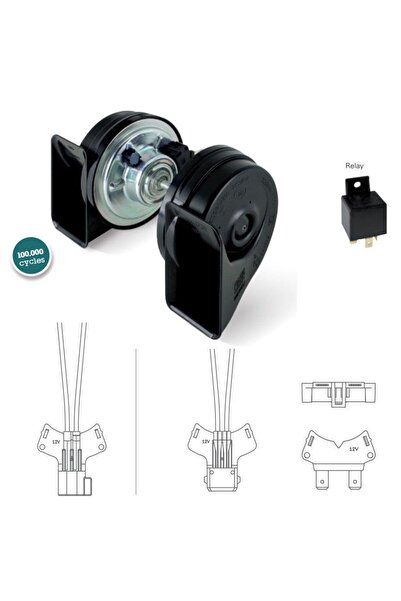 Genel Markalar FIAMM FİAMM DADAT KORNA 12V TAKIM+ROLE FORD+FİAT+VW EM