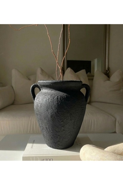 Yalda atelier Sovana Dokulu El Yapımı kuplu Vazo