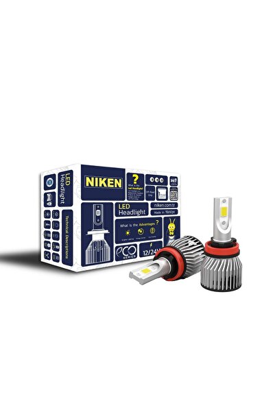 Niken H11 Led Xenon Far Ampulü Seti Eco 8000lm