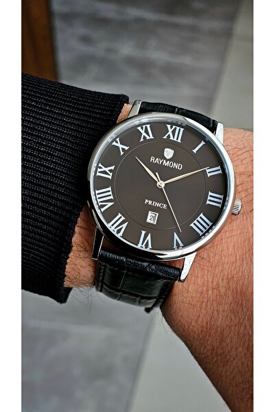 Raymond Men's Roman Numerals Classic Retro Watch - Rym-631820 Ss-Bk