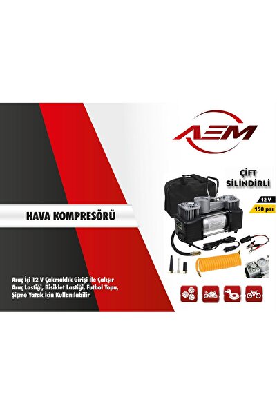AEM Part Hava Kompresörü Çift Pistonlu