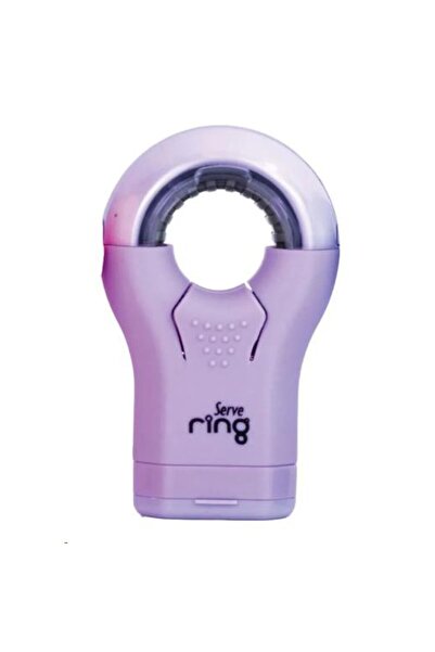 Serve Пръстен за гумичка, острилка за моливи, пастелни цветове, пастелно лилаво