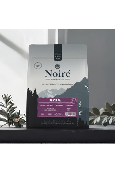 Noire Coffee قهوة نوير كينيا AA 250 جرام - 100% أرابيكا أحادية المصدر