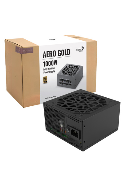 AEROCOOL مزود طاقة AERO GOLD 1000W V.2 أسود | متوافق مع ATX 3.1 و PCIe 5.1 | ...