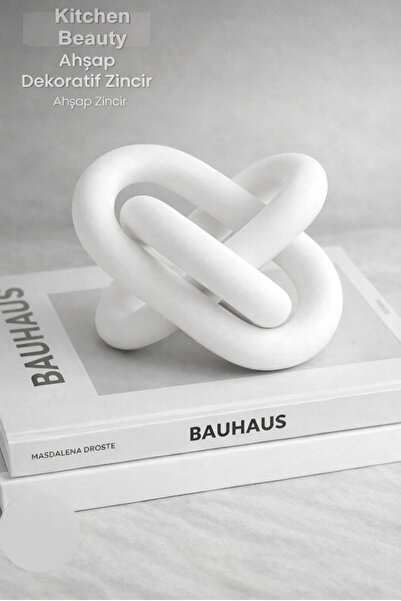 Kitchen Beauty Ahşap Dekoratif Zincir | El Yapımı Modern Masa Üstü Aksesuarı