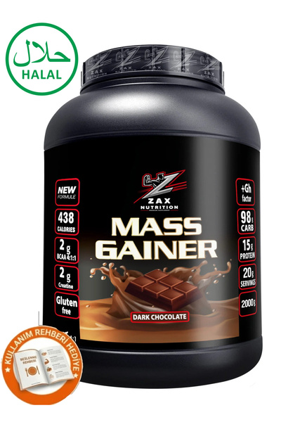 zax nutrition Mass Gainer 2000gr Yüksek Protein Değerli Ve Amino Asit Takviye...