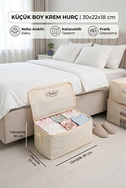 Textile sweet Μικρού μεγέθους Cream Bottom Organizer Αποθεματικό