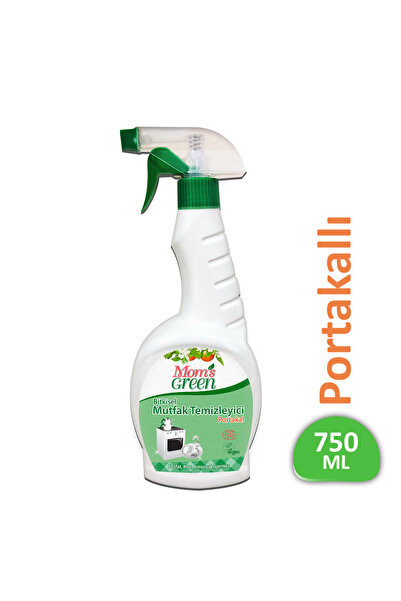 Mom's Green Bitkisel Mutfak Temizleyici Yağ Sökücü Sprey Portakal Eco 750 ml
