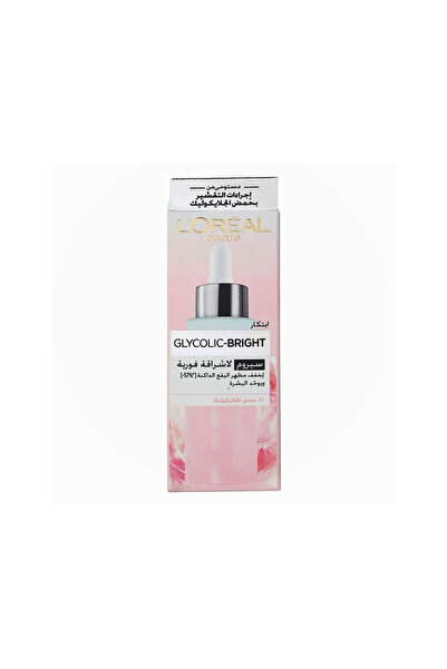 L'Oreal Paris Loreal Serum 30mlglycolic Bright -775 --- لوريال سيروم 30مل بحم...