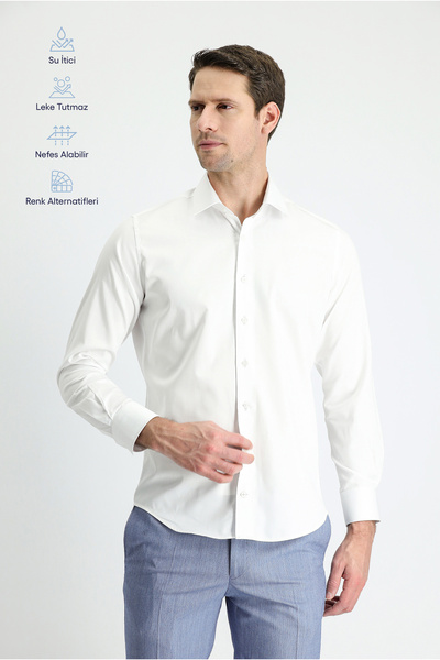 Kiğılı Cămașă din bumbac cu mânecă lungă, croială subțire, slim fit, clasică,...