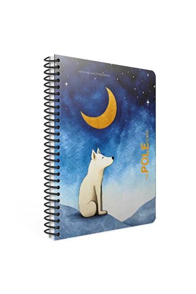 Gıpta Pole Notes Spiral Plastic Cover 80 Sheets 17*24 Lined Notebook