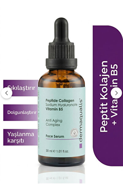 Dermaqualis Yaşlanma Karşıtı Komplex Serum Peptide Kolajen (10%) Vitamin B5 H...