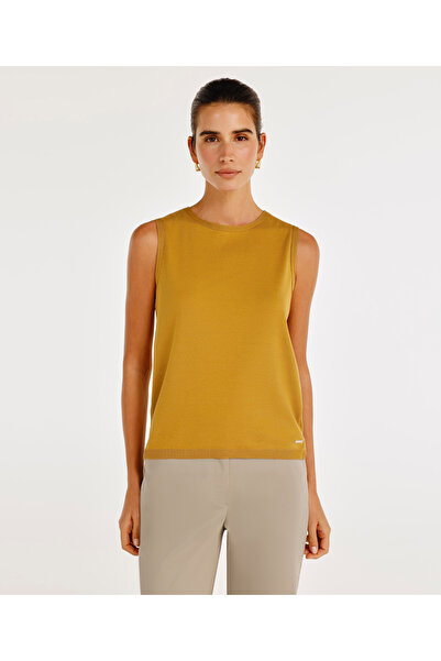 Yargıcı تريكو بدون أكمام برقبة دائرية