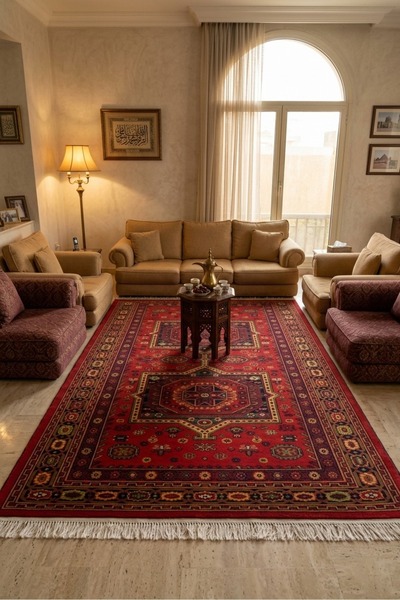 Al Kaffary Carpet سجاد بشاير بنقوش عربية أصيلة وتشطيب متقن يضفي فخامة راقية ع...