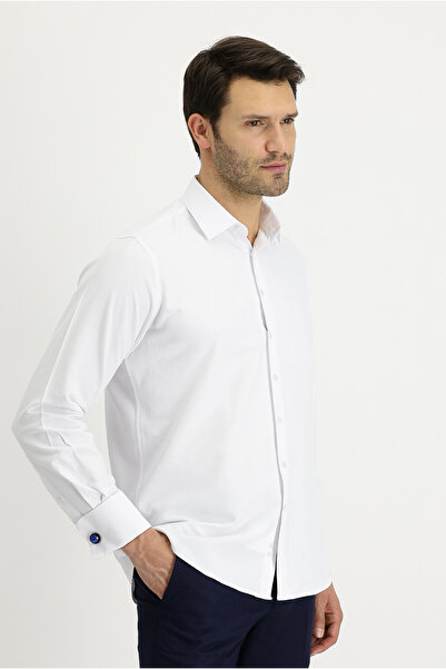 Kiğılı Cămașă clasică din bumbac cu manșete cu mâneci lungi