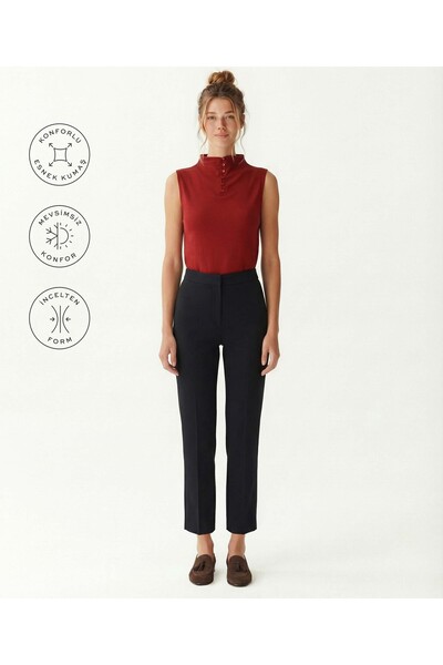 Yargıcı Straight High Waist Pants