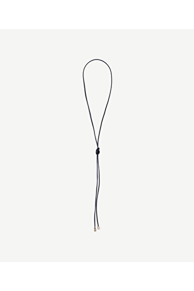 Yargıcı Uç Detaylı Deri Kolye