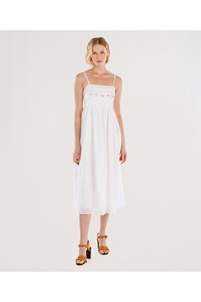 Yargıcı Beaded Strap Long Dress