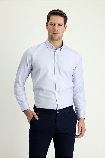 Kiğılı Μακρυμάνικο Slim Fit Slim Fit Oxford Cotton πουκάμισο