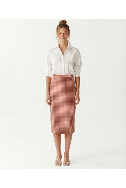 Yargıcı Kalem Yüksek Bel Etek