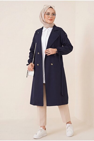 HİJABAYA Καμπαρντίνα με κορδόνια με καλυμμένες τσέπες