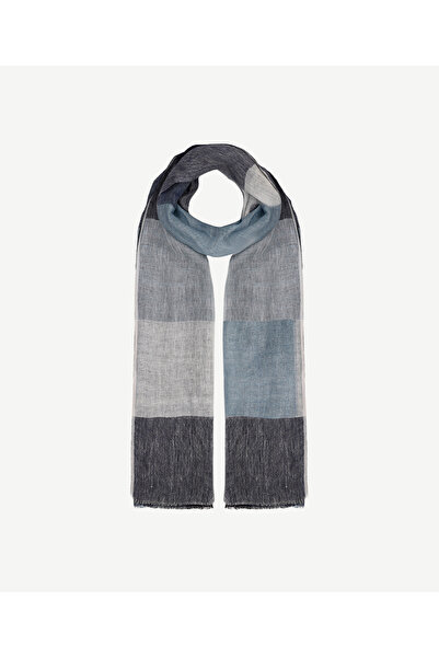 Yargıcı Renk Bloklu Maskulen Şal