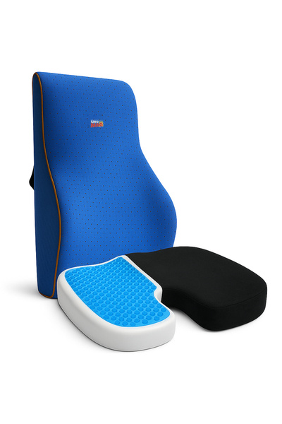 Linomag Σετ 2 ορθοπεδικών μαξιλαριών Linomag®, κάθισμα αφρού μνήμης με δροσισ...