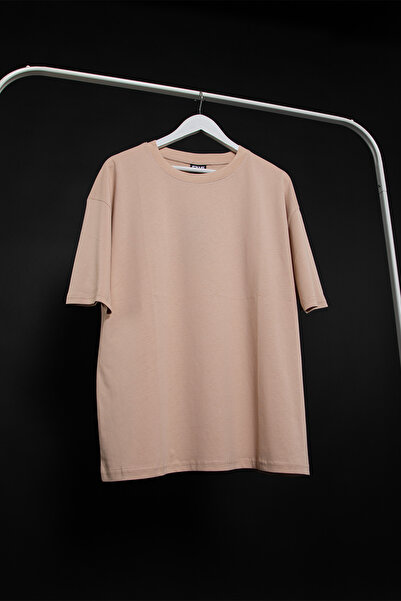 Sekizbiraltı Tricou oversize premium bej - 816 Design Basic