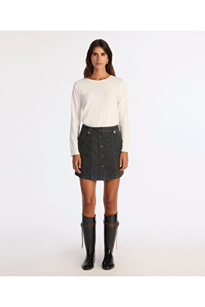 Yargıcı Straight Regular Waist Skirt